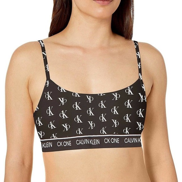Calvin Klein Women's CK One Cotton Unlined Bralette QF5727 Large NWT‎ - Picture 1 of 1